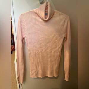 J. McLaughlin Light Pink Ribbed Knit Top